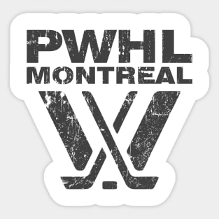 PWHL Montreal - PWHL RETRO Sticker